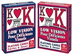Playing Cards: Low Vision: Blue Backed