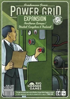 Rio-Grande-Games Power Grid: Expansion: Northern Europe/United Kingdom & Ireland