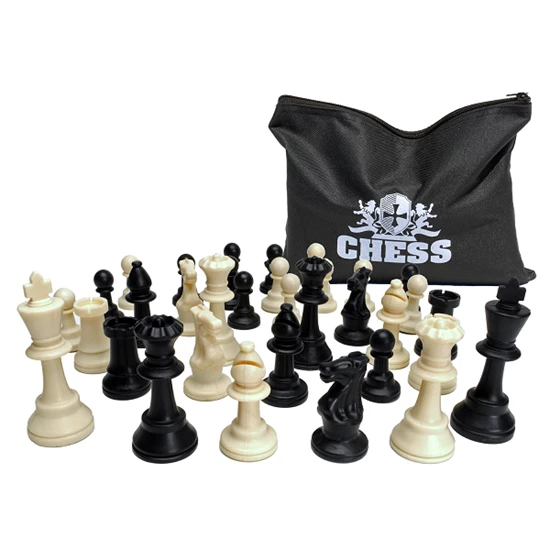 CHESSMEN PLASTIC 3-3/4'' KING IN BAG