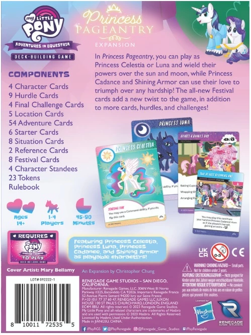 My Little Pony: Adventures In Equestria Deck-Building Game: Princess Pageantry Expansion