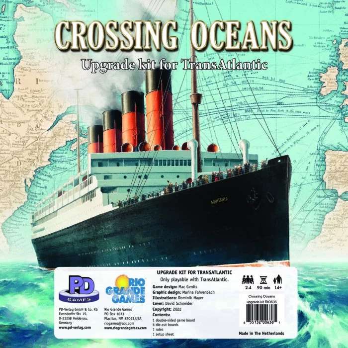 Rio-Grande-Games Crossing Oceans Upgrade Kit For Trans Atlantic