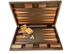 Backgammon: 19" Beachwood Inlay Case