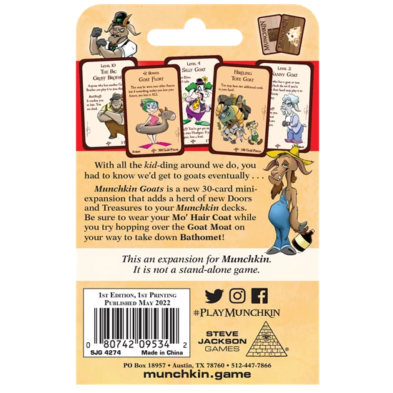 Steve Jackson Games Munchkin Goats - Image 3