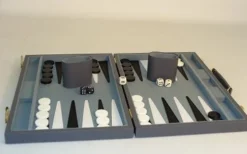 BACKGAMMON: 15" GREY VINYL