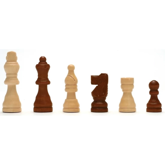 Chess Set 12" Walnut Wood Staunton - Image 4