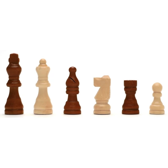 Chess Set 12" Walnut Wood Staunton - Image 5