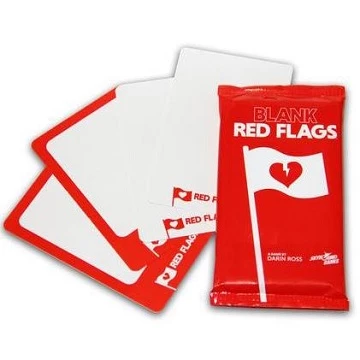 RED FLAGS: Blank Cards